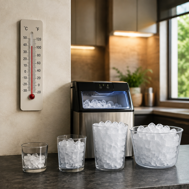How Ambient Temperature Affects Your Ice Maker's Daily Production Rate