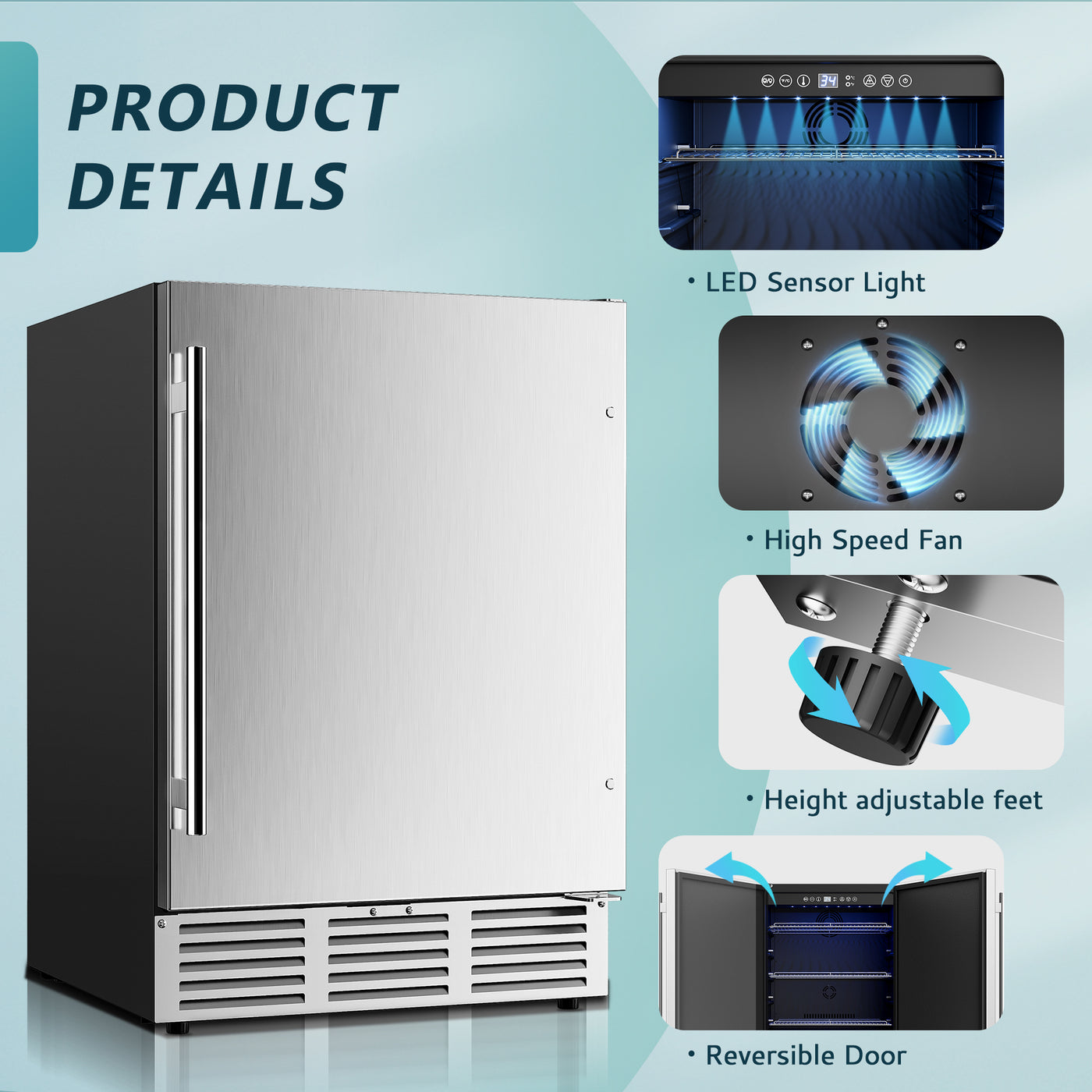 Euhomy Pulse 150 Beverage Refrigerator