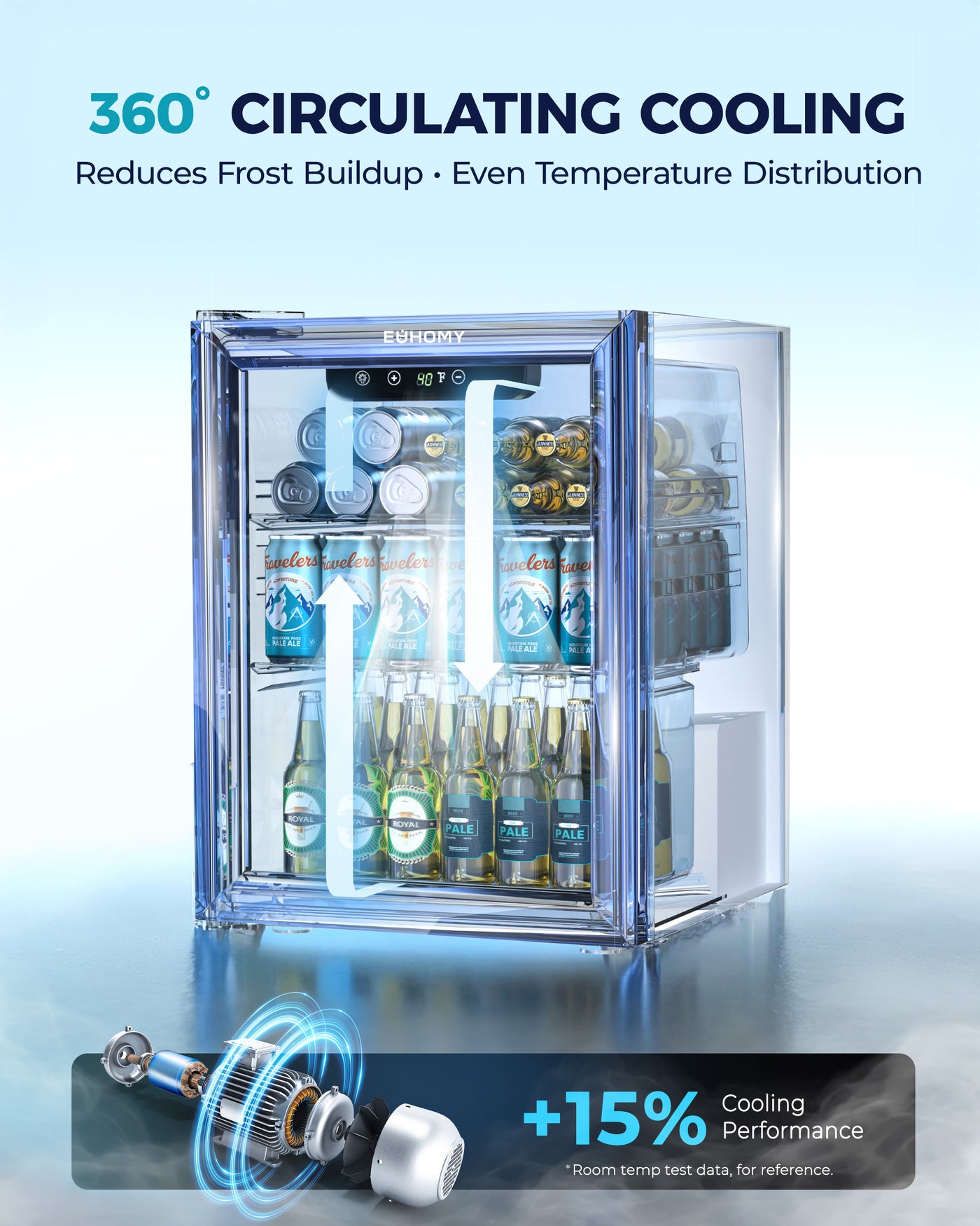 Euhomy Fizz 60 Beverage Refrigerator