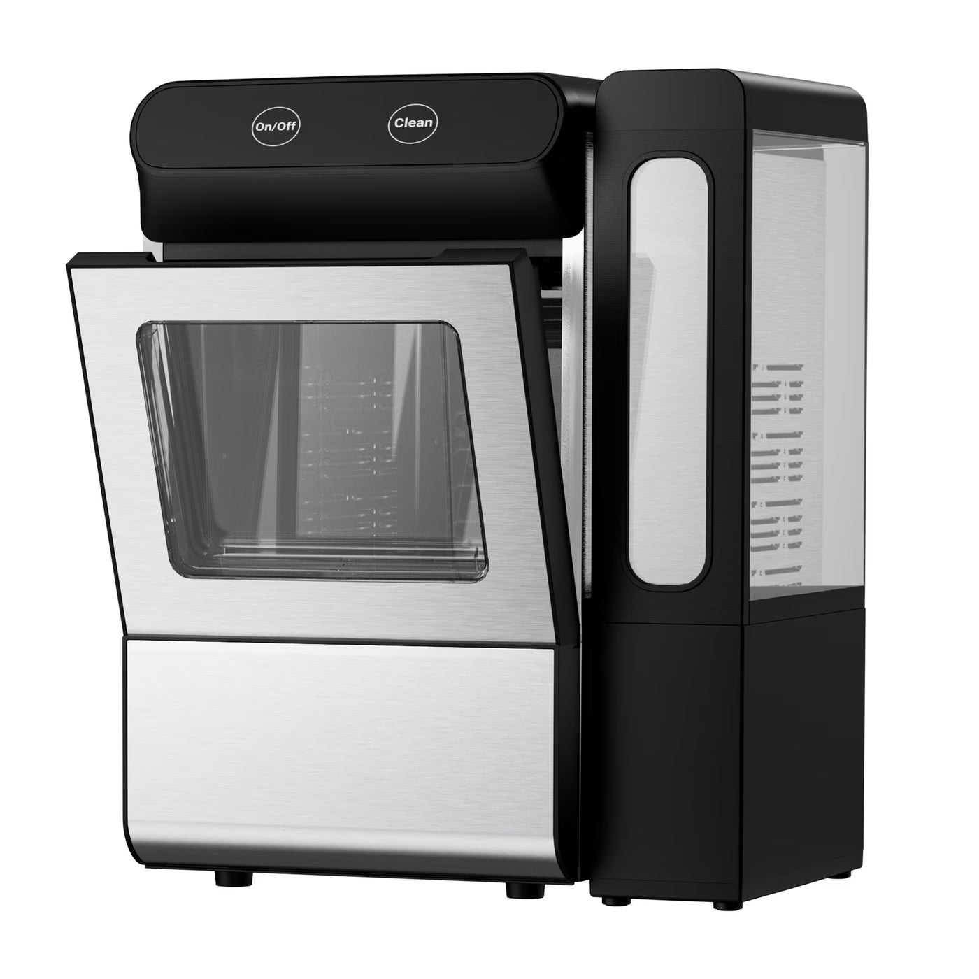 EUHOMY Nugget Ice Maker Countertop 26lbs/Day, 4.3L Water Tank, Portable Chewable Ice Machine for Home, Office & Bar
