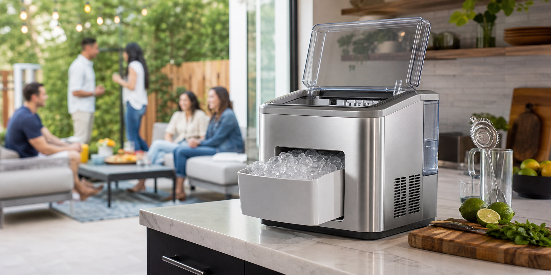 How to Run an Ice Maker Quietly During Backyard Parties and Outdoor Gatherings