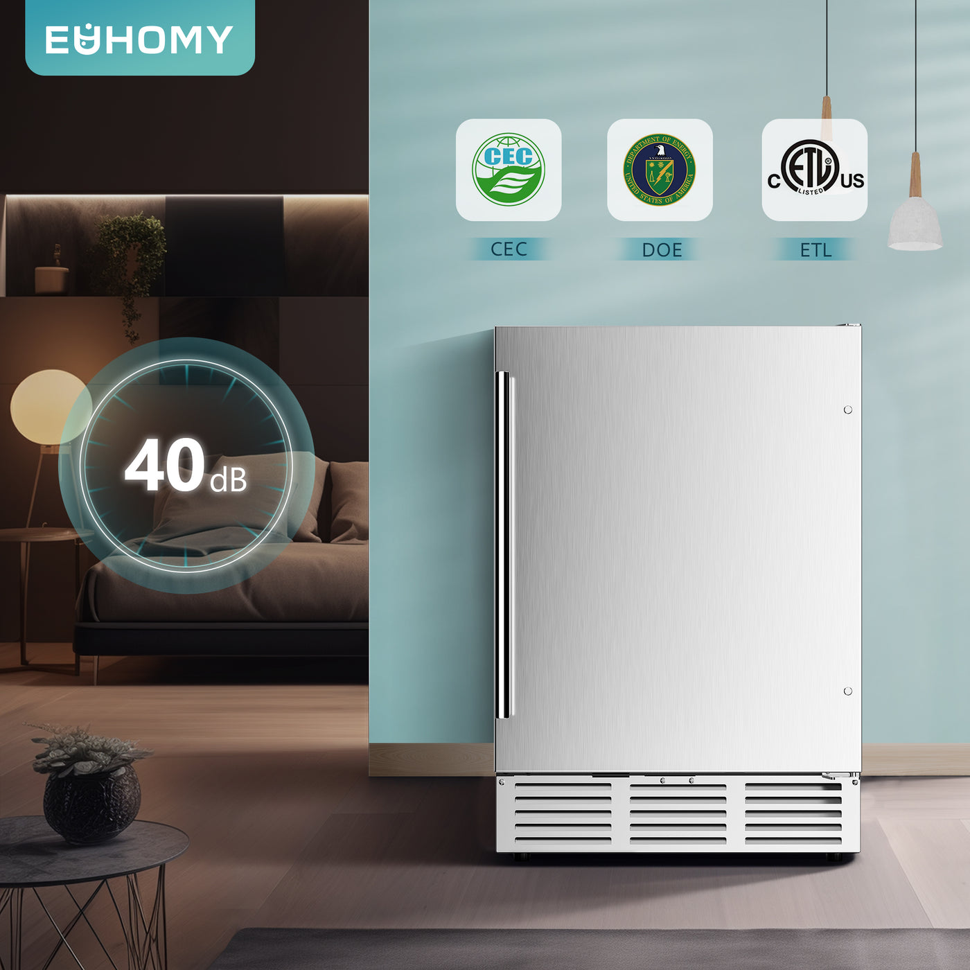 Euhomy Pulse 150 Beverage Refrigerator