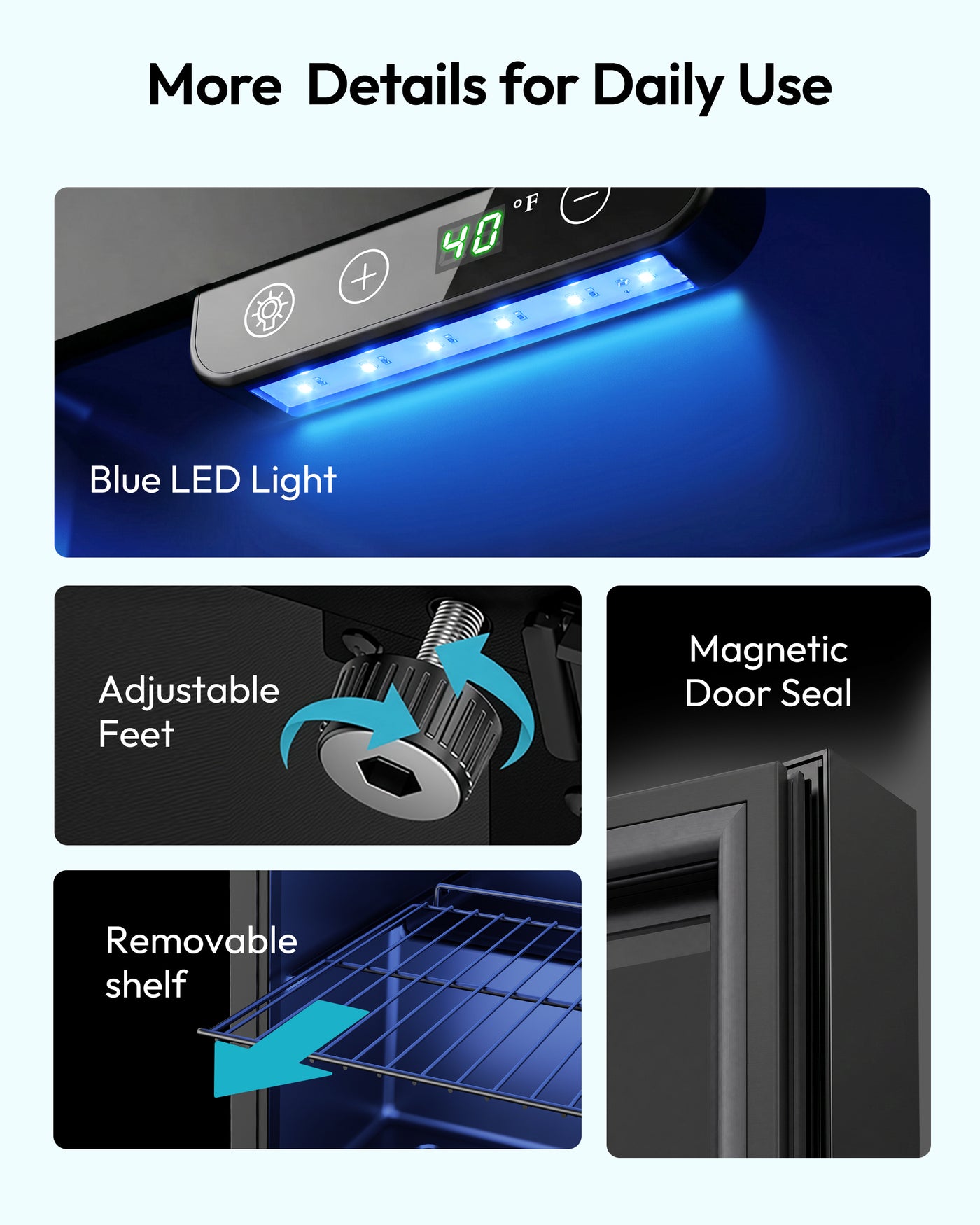 Euhomy Fizz 55 Beverage Refrigerator