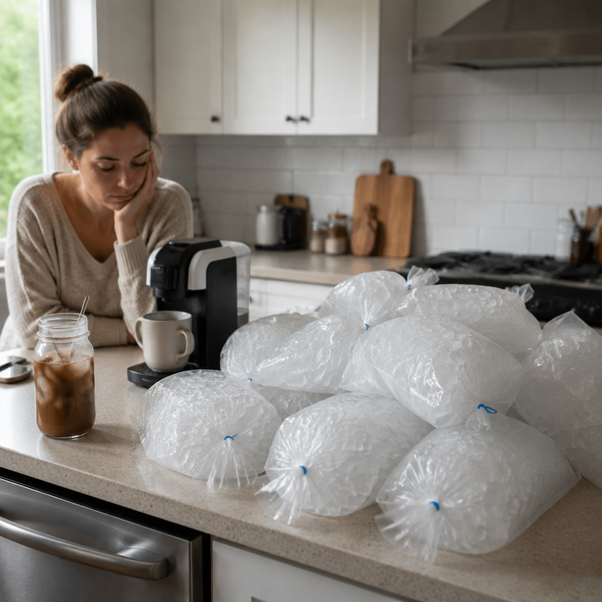 What's the True Cost of Relying on Bagged Ice for Daily Iced Coffee?