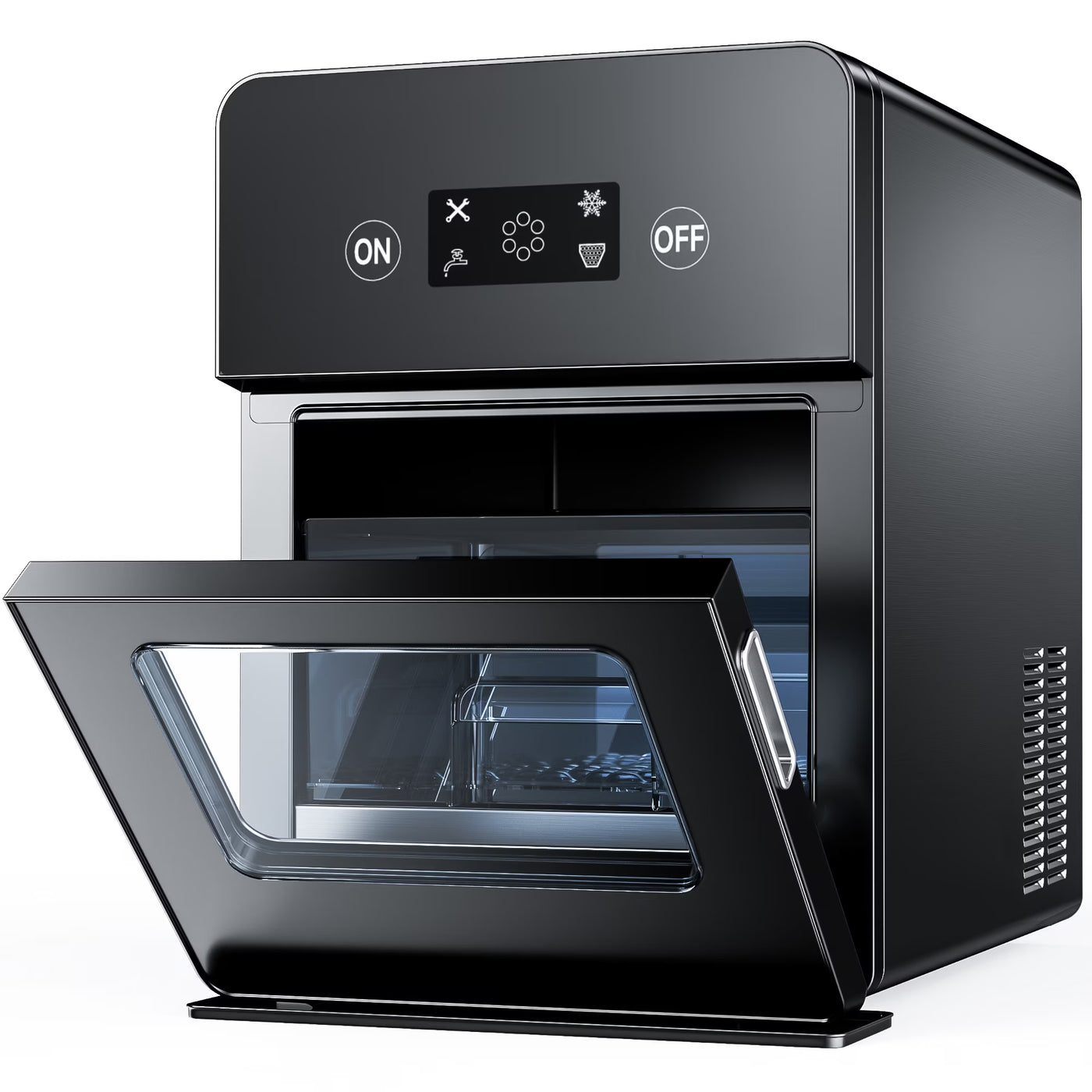 EUHOMY Commercial Sphere Ice Maker, 150 Ice Balls/Day, Self-Cleaning for Whiskey, Black