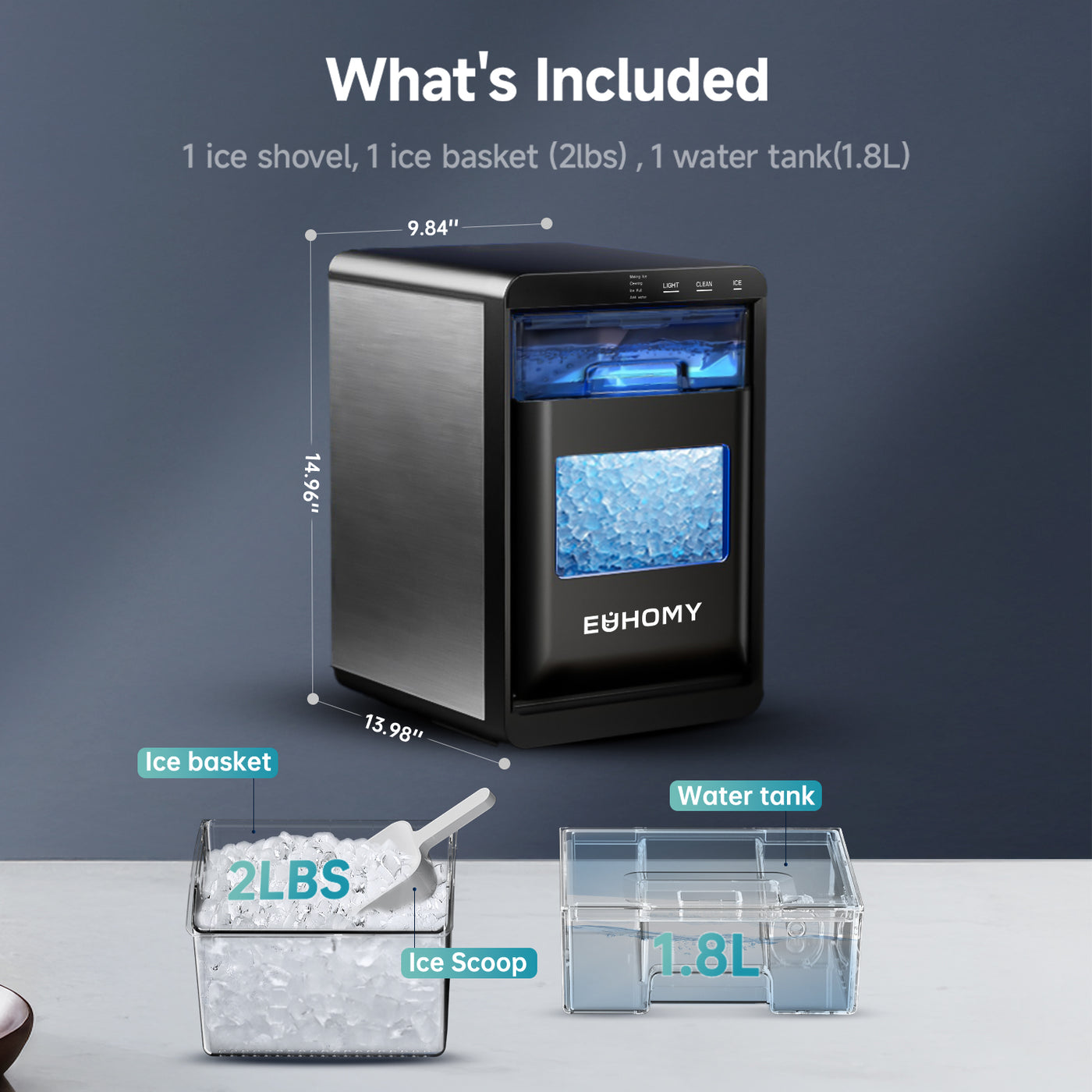 Euhomy Pearl L1 Plus Nugget Ice Maker