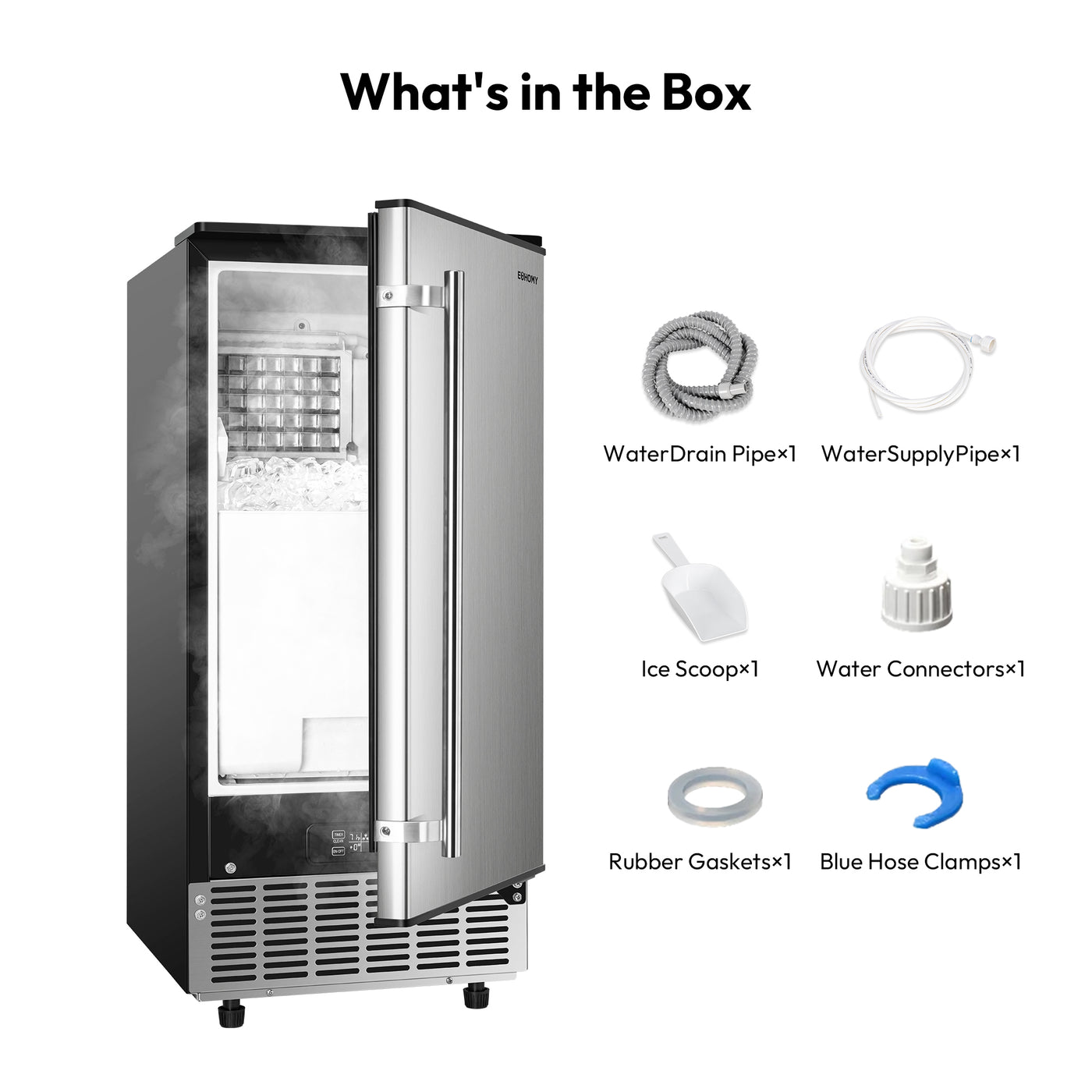 Euhomy Lucid S2 Cube Commercial Ice Maker