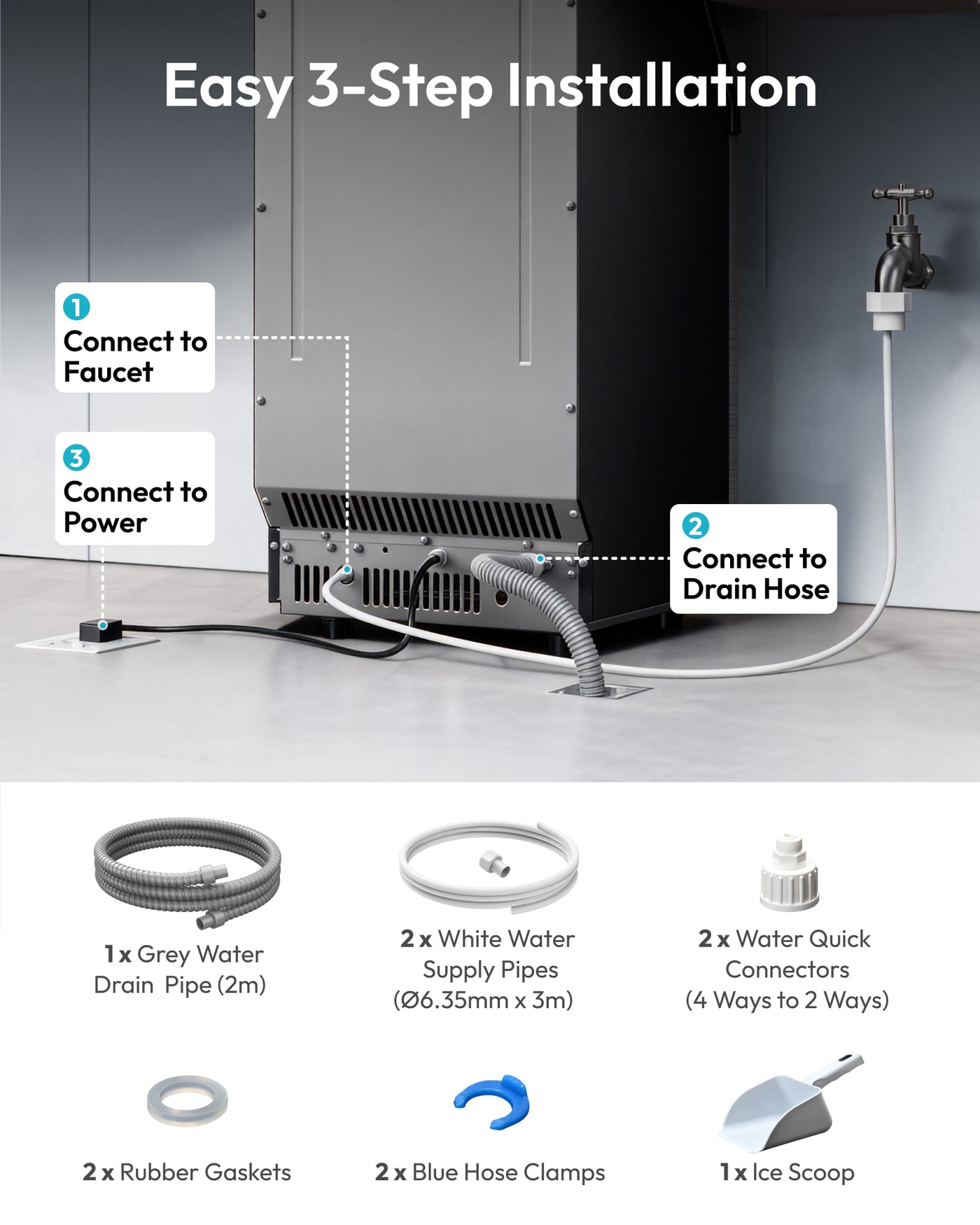 Euhomy Lucid M1 Cube Commercial Ice Maker