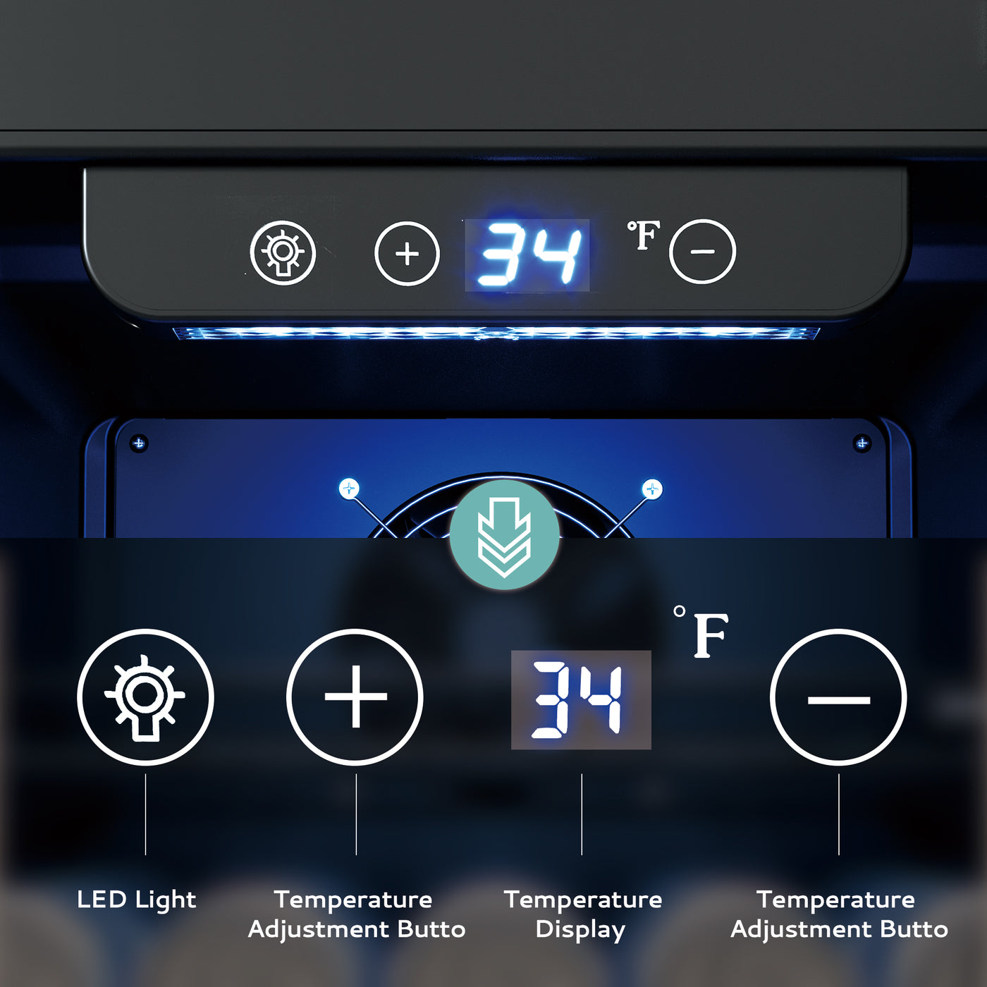 Euhomy Pulse 126 Beverage Refrigerator