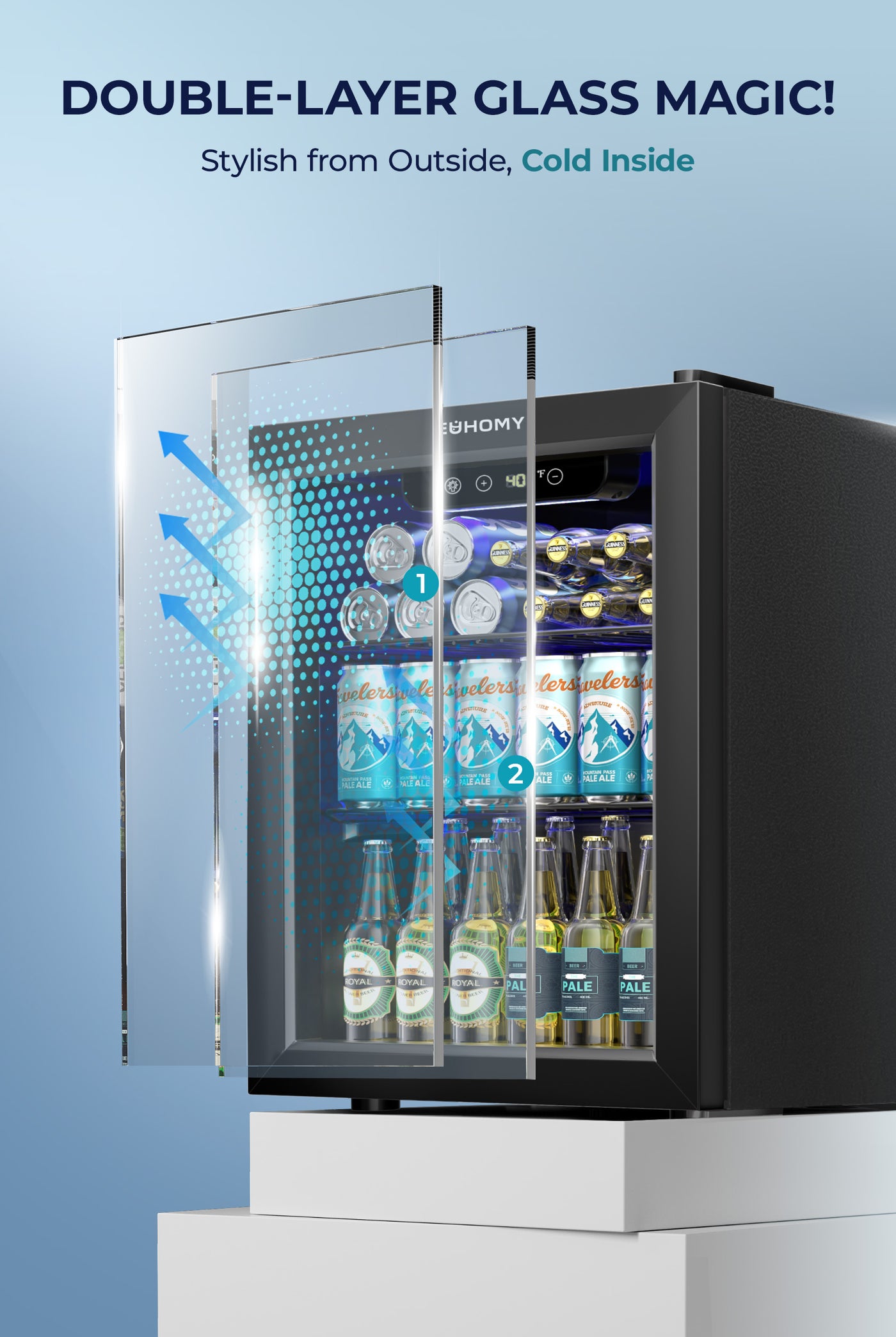 Euhomy Fizz 60 Beverage Refrigerator