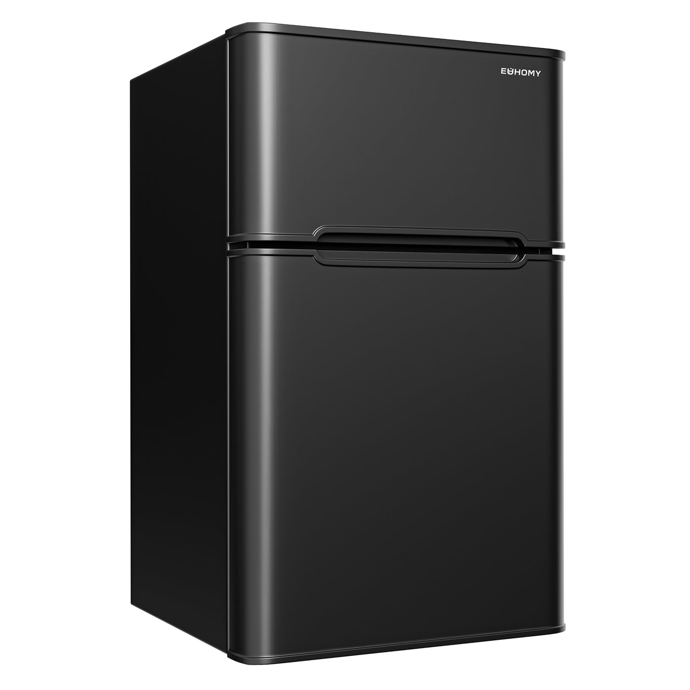 EUHOMY Mini Fridge with Freezer, 3.2 Cu.Ft Mini Refrigerator, Dorm Fridge with 2 Door For Bedroom/Apartment/Office-Food Storage Cooling Drink, Black