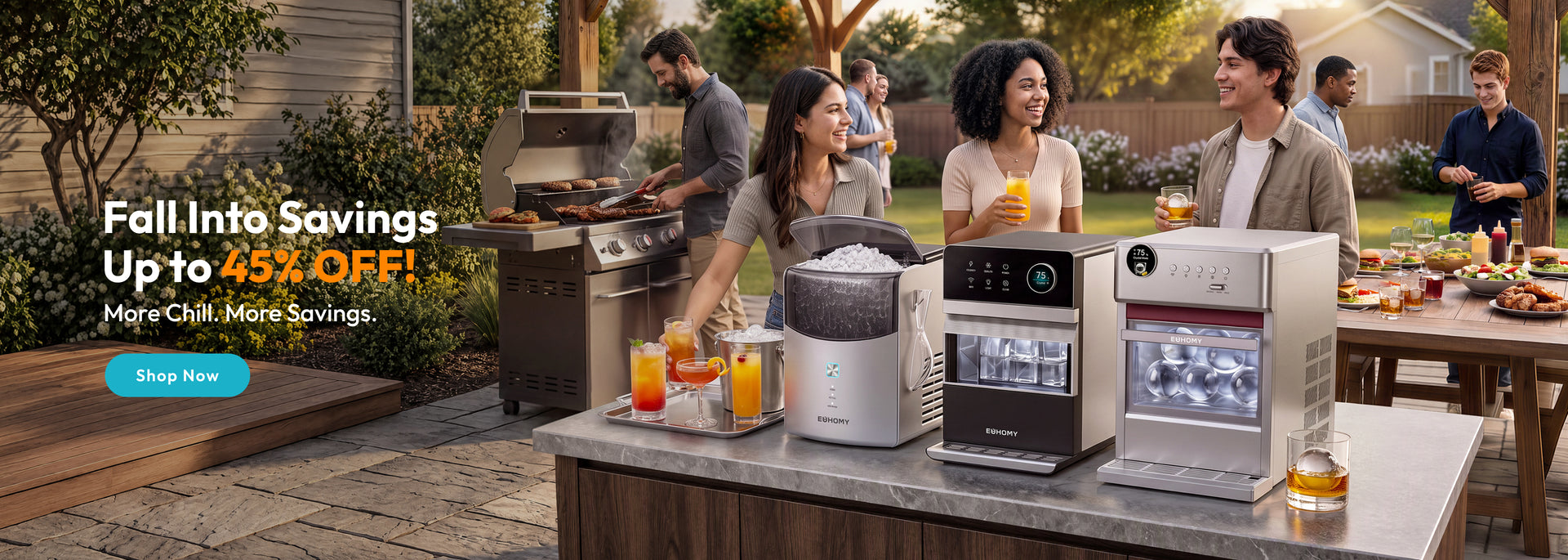 Fall Into Savings — Up to 45% OFF! More Chill. More Savings. Shop Now